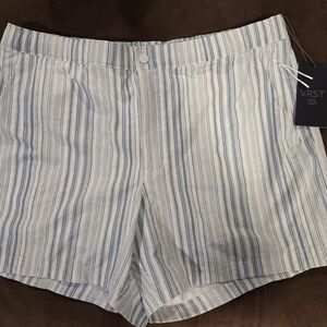 NEW VRST Blue and White Striped Shorts